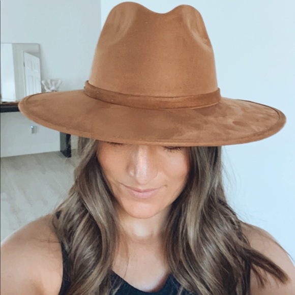 Lizette Suede Fedora Hat Camel main image 7
